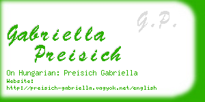 gabriella preisich business card